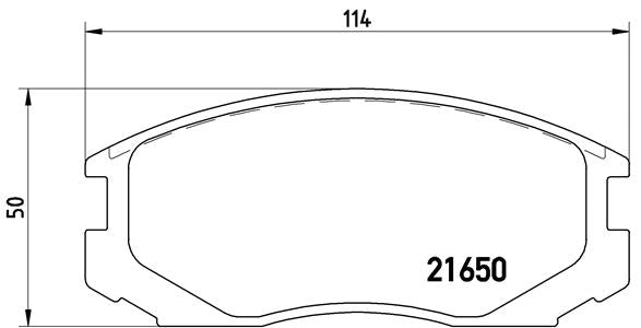 Brembo Brake Pads Front Daihatsu Terios ( Set Lh&Rh) (P54015)