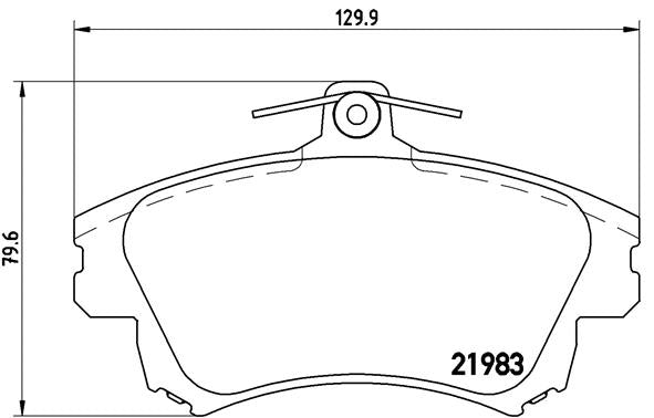 Brembo Brake Pads Front Volvo ( Set Lh&Rh) (P54036)