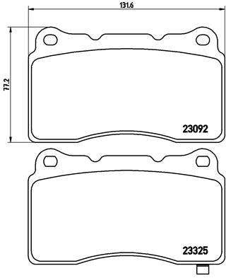 Brembo Brake Pads Front Mitsubishi Lancer ( Set Lh&Rh) (P54039)