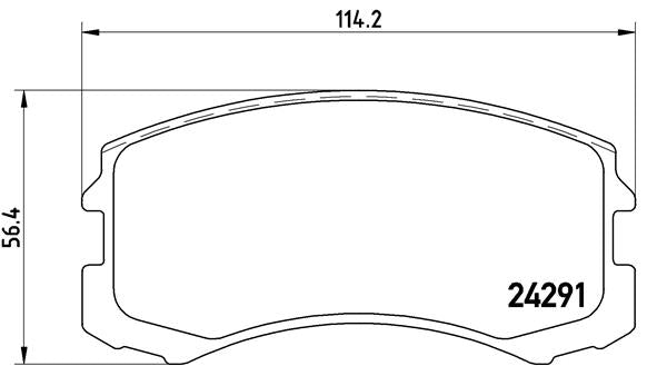 Brembo Brake Pads Front Mitsubishi Lancer ( Set Lh&Rh) (P54041)