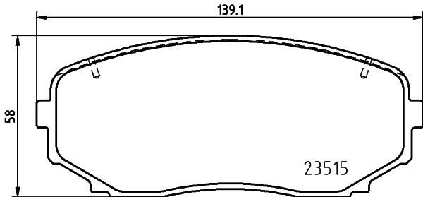 Brembo Brake Pads Front Mitsubishi ( Set Lh&Rh) (P54060)