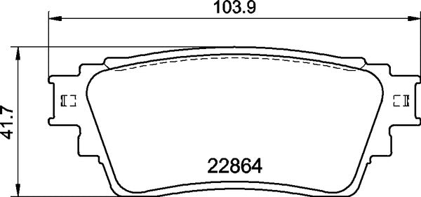 Brembo Brake Pads Rear Mitsubishi ( Set Lh&Rh) (P54063)