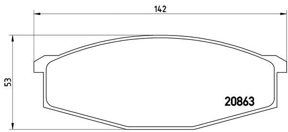 Brembo Brake Pads Front Nissan Safari ( Set Lh&Rh) (P56015)