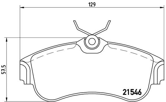 Brembo Brake Pads Front Nissan Primera ( Set Lh&Rh) (P56022)