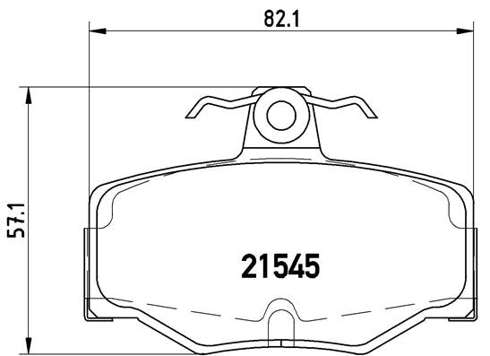 Brembo Brake Pads Rear Nissan Primera ( Set Lh&Rh) (P56024)