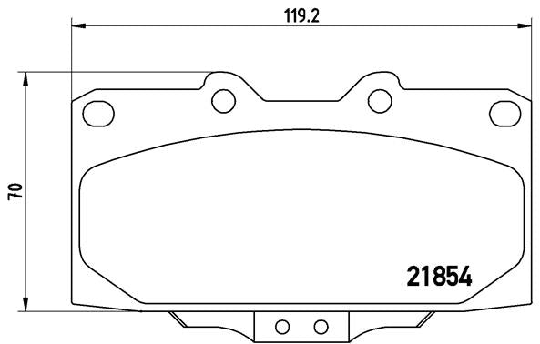 Brembo Brake Pads Front Subaru Imprez Gd ( Set Lh&Rh) (P56034)