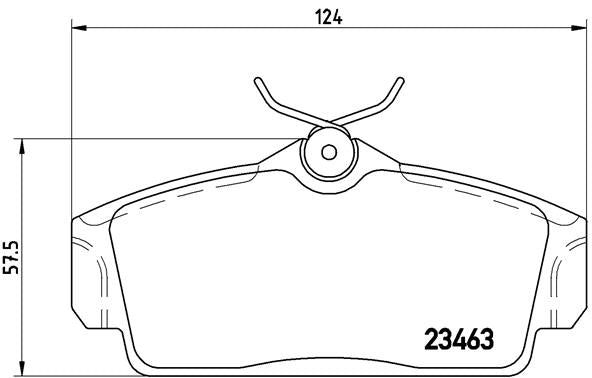 Brembo Brake Pads Front Nissan Primera ( Set Lh&Rh) (P56036)