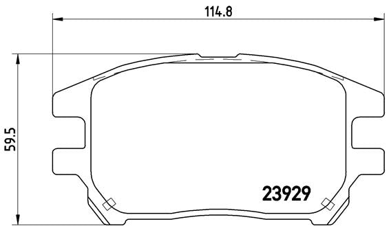 Brembo Brake Pads Front Lexus Rx300 ( Set Lh&Rh) (P56050)
