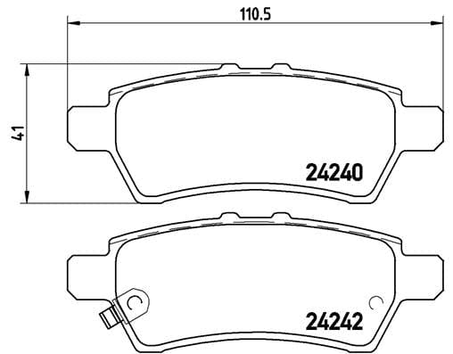 I-Brembo Brake Pads Rear Nissan Murano/Navara ( Set Lh&amp;Rh) (P56060)