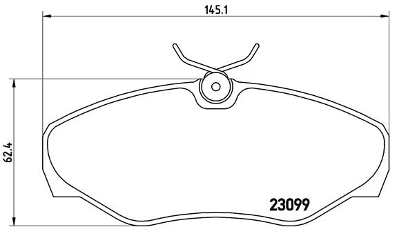 Brembo Brake Pads Front Nissan Primastar ( Set Lh&Rh) (P56061)