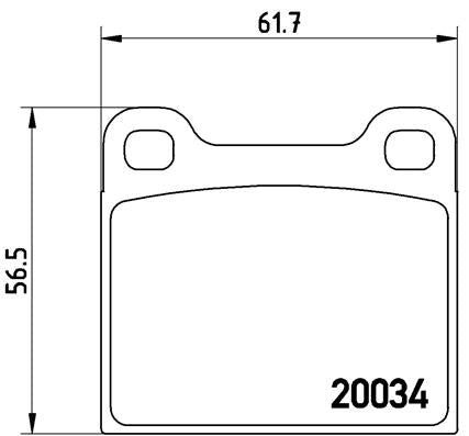 Brembo Brake Pads Fr / Rr Alfa/Merc/Volvo/V ( Set Lh&Rh) (P59001)