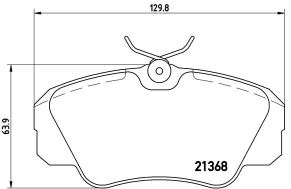 Brembo Brake Pads Front Opel Omega ( Set Lh&Rh) (P59016)