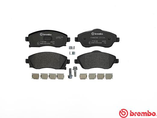 Brembo Brake Pads Front Opel Corsa Ldv/Ch ( Set Lh&Rh) (P59036)