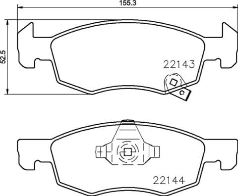 Brembo Remblokkies Voor Opel Corsa E (Stel L&amp;R) (P59084)