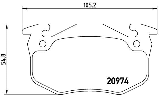 Brembo Brake Pads Front Various Ford/Nissan ( Set Lh&Rh) (P61032)