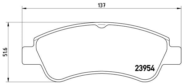 Brembo Brake Pads Front Citroen Xsara ( Set Lh&Rh) (P61066)