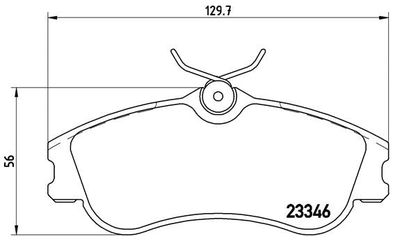 Brembo Brake Pads Front Citroen Xsara Picasso ( Set Lh&Rh) (P61069)