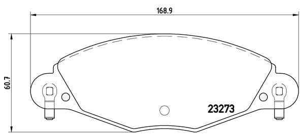 Brembo Brake Pads -Front (P61072) P61072 -Modern Auto Parts