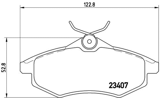 Brembo Brake Pads Front Citroen C3 1.4I' ( Set Lh&Rh) (P61074)