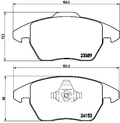 Brembo Brake Pads Front Citroen C4 2.0Vt ( Set Lh&Rh) (P61076)