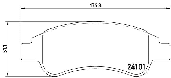 Brembo Brake Pads Front Citroen Ds3 ( Set Lh&Rh) (P61082)