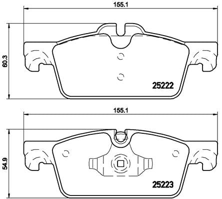 Brembo Brake Pads Front Peugeot 508 ( Set Lh&Rh) (P61112)