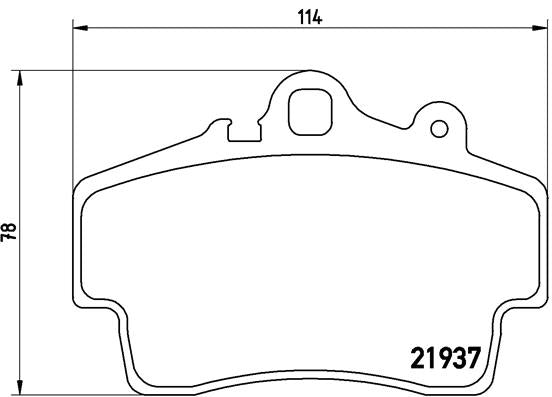 Brembo Brake Pads Front Porsche Cayman/B ( Set Lh&Rh) (P65007)