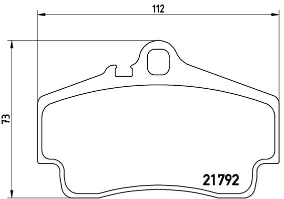 Brembo Brake Pads Rear Porsche 911/Boxst ( Set Lh&Rh) (P65008)