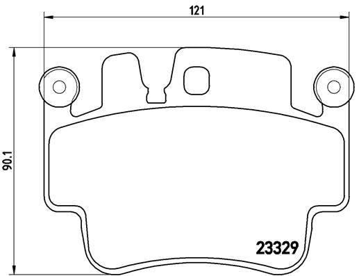 Brembo Brake Pads Front Porsche Boxsters ( Set Lh&Rh) (P65009)