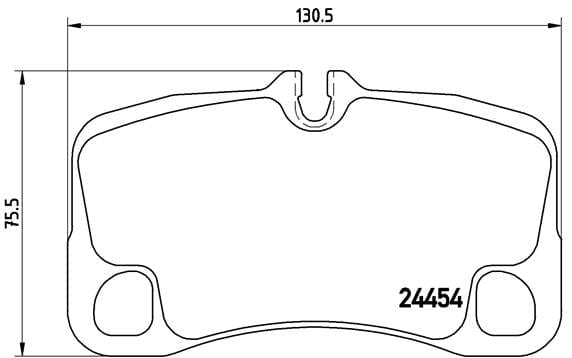 Brembo Remblokkies Agter Porsche 911 (997) (Stel L&amp;R) (P65013)