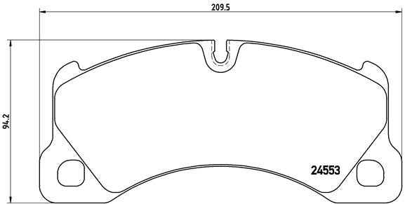 Brembo Brake Pads Front Porsche Cayenne/P ( Set Lh&Rh) (P65017)