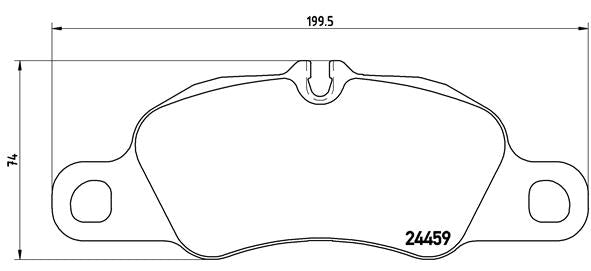 Brembo Brake Pads Front Porsche Cayman/91 ( Set Lh&Rh) (P65018)