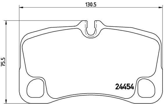 Brembo Remblokkies Agter Porsche 911 (997) (Stel L&amp;R) (P65022)