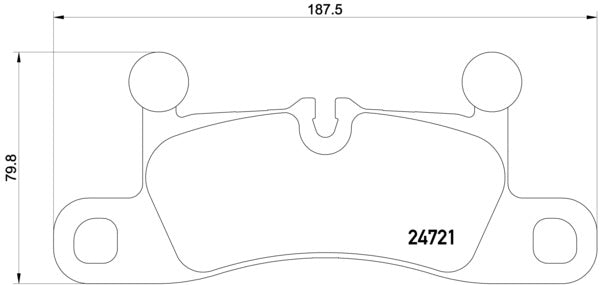 Brembo Brake Pads Rear Vw Touareg V6/V8 ( Set Lh&Rh) (P65027)