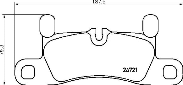 Brembo Brake Pads Rear Porsche Cayenne ( Set Lh&Rh) (P65030)