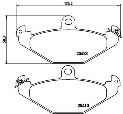 Brembo Brake Pads (P68017) P68017 -Modern Auto Parts