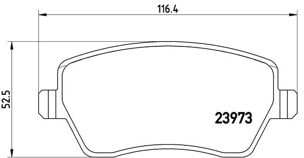 Brembo Brake Pads Front Nissan Micra ( Set Lh&Rh) (P68033)