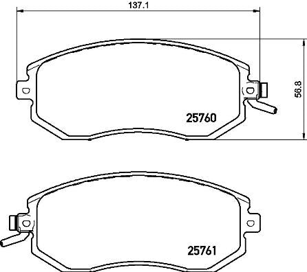 Brembo Brake Pads Front Toyota 86/Subaru ( Set Lh&Rh) (P78021)