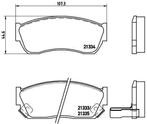 Brembo Brake Pads Front Tata Indica/Indigo ( Set Lh&Rh) (P79005)