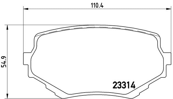 Brembo Brake Pads Front Suzuki Vitara ( Set Lh&Rh) (P79009)