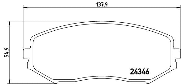 Brembo Brake Pads Front Suzuki Grand Vitara ( Set Lh&Rh) (P79018)