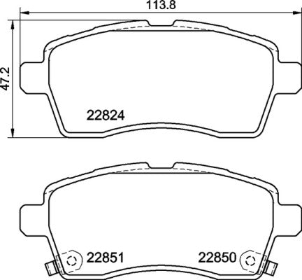 Brembo Brake Pads Front Suzuki Ignis ( Set Lh&Rh) (P79037)