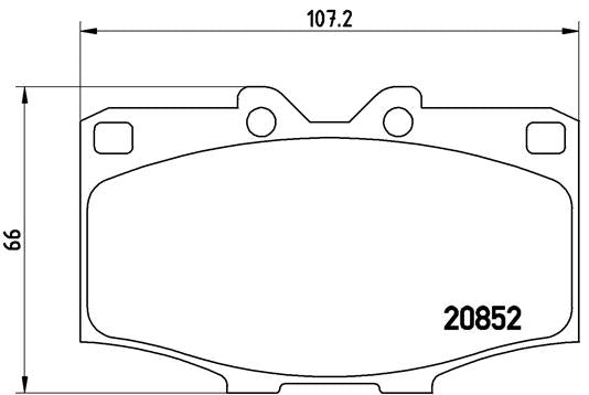 Brembo Brake Pads Front Toyota Hilux Hilux ( Set Lh&Rh) (P83006)