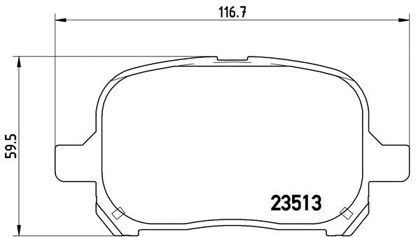 Brembo Brake Pads Front Toyota Camry ( Set Lh&Rh) (P83040)