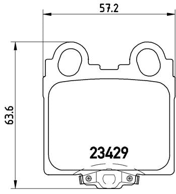 Brembo Brake Pads Rear Lexus Gs Ii/Isi/ ( Set Lh&Rh) (P83045)