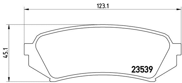 Brembo Brake Pads Rear Toyota L/Cruiser ( Set Lh&Rh) (P83049)