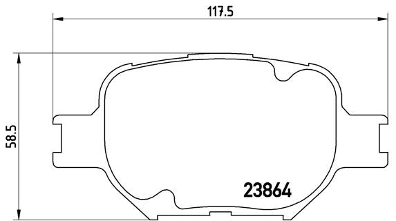 Brembo Brake Pads Front Toyota Run-X 180 ( Set Lh&Rh) (P83054)