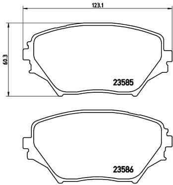 I-Brembo Brake Pads Toyota Rav4 Ii ( Set Lh&amp;Rh) (P83055)