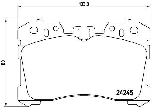 Brembo Brake Pads Front Lexus Ls ( Set Lh&Rh) (P83075)