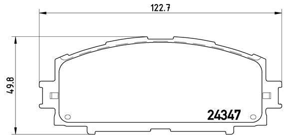 Brembo Brake Pads Front Toyota Yaris 1.0/ ( Set Lh&Rh) (P83086)